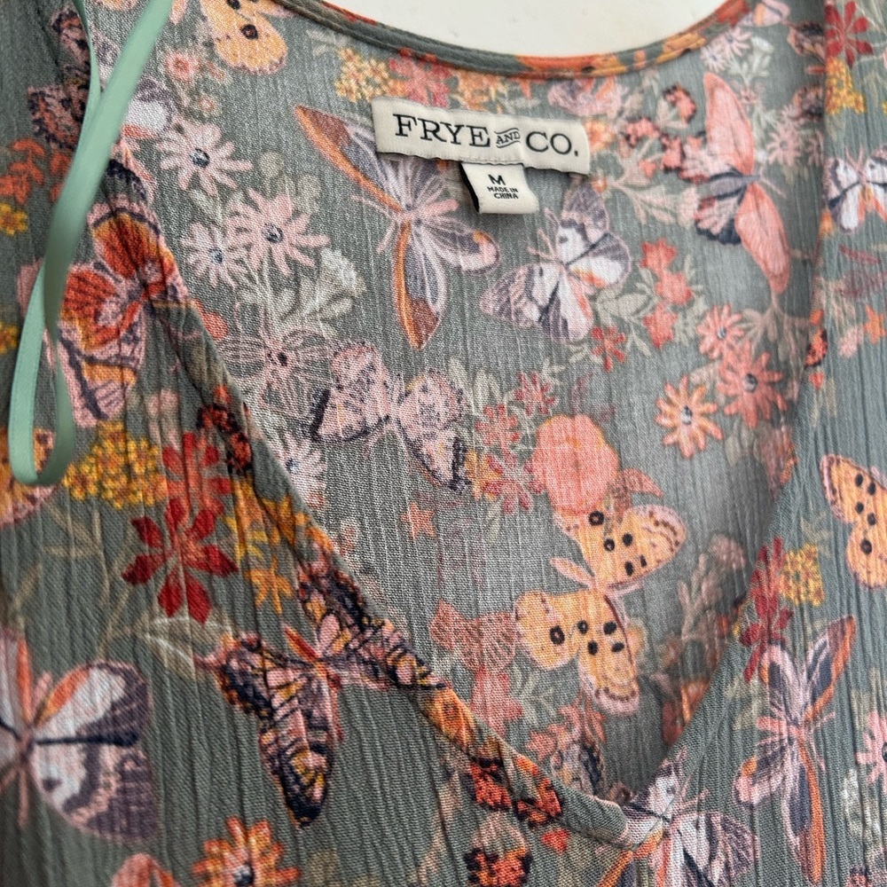 FRYE AND CO. Floral Maxi Dress in Orange and Pink - Picture 3 of 3